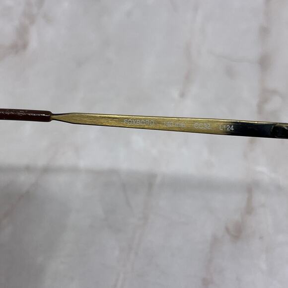 Vintage L'Amy Foxboro France 140mm CC32 L124 Aviator Eyeglasses Frames TG7-G2-10 - Picture 7 of 9